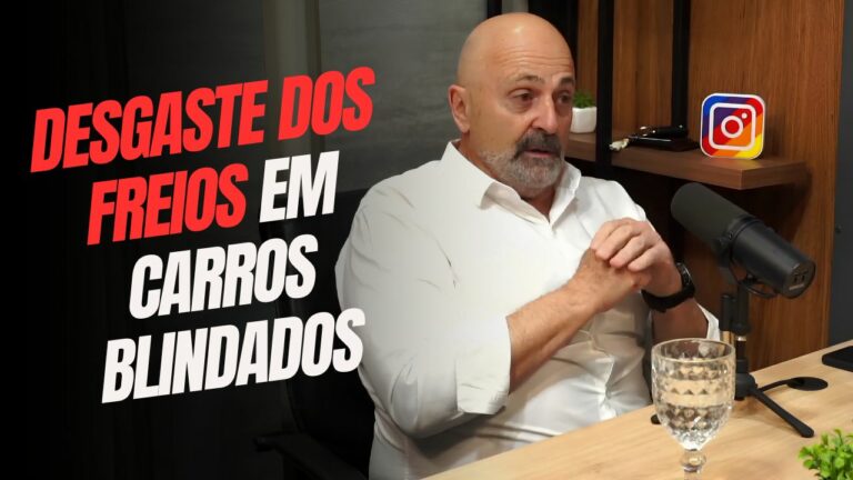 roberto manzini durante podcast explicando sobre freios em carros blindados