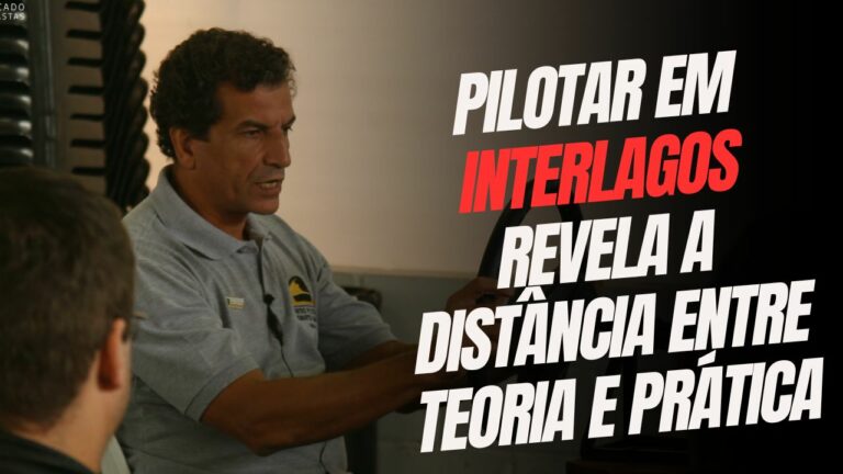 Instrutor Roberto Manzini Centro Pilotagem durante explicação