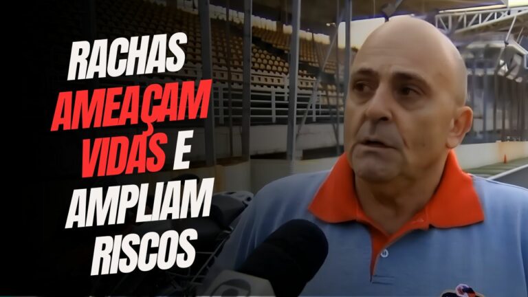 manzini explicando os riscos dos rachas