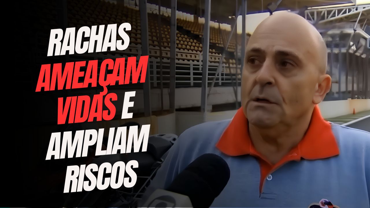 manzini explicando os riscos dos rachas